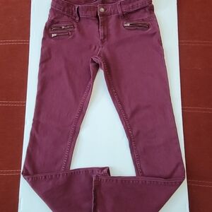 Hollister Women's Dark Red Skinny Jeans